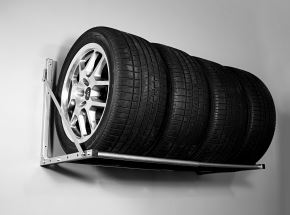 Garage tire rack