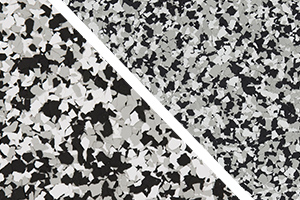 ​​Epoxy flooring flake color option - Domino