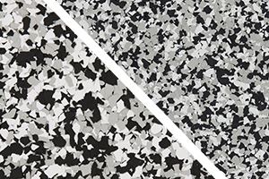 ​​Epoxy flooring flake color option - Domino