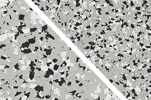 ​​Epoxy flooring flake color option - Granite