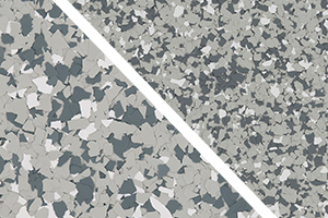 ​​Epoxy flooring flake color option - Gravel