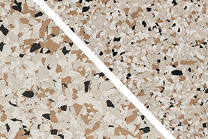 ​​Epoxy flooring flake color option - Shoreline
