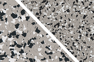 ​​Epoxy flooring flake color option - Stone Gray